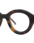 Curvy Tortoise Round Eyeglasses
