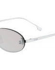 Fendi First Silver Oval Sunglasses