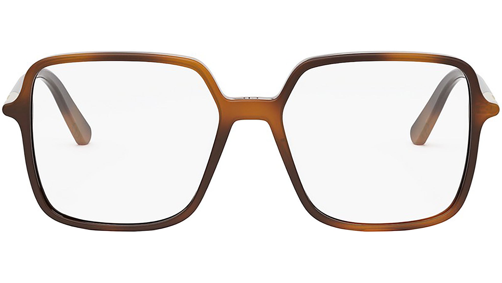 Mini CD O S2I Shiny Havana Geometric Eyeglasses