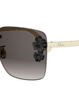 Dior Clover S2U Gold Square Sunglasses