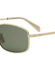 Triomphe Yellow Rectangular Sunglasses