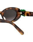 Dior Clover B1I Havana Oval Sunglasses