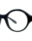 Slim Black Round Eyeglasses