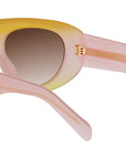 Triomphe Stamp Pink Pilot Sunglasses