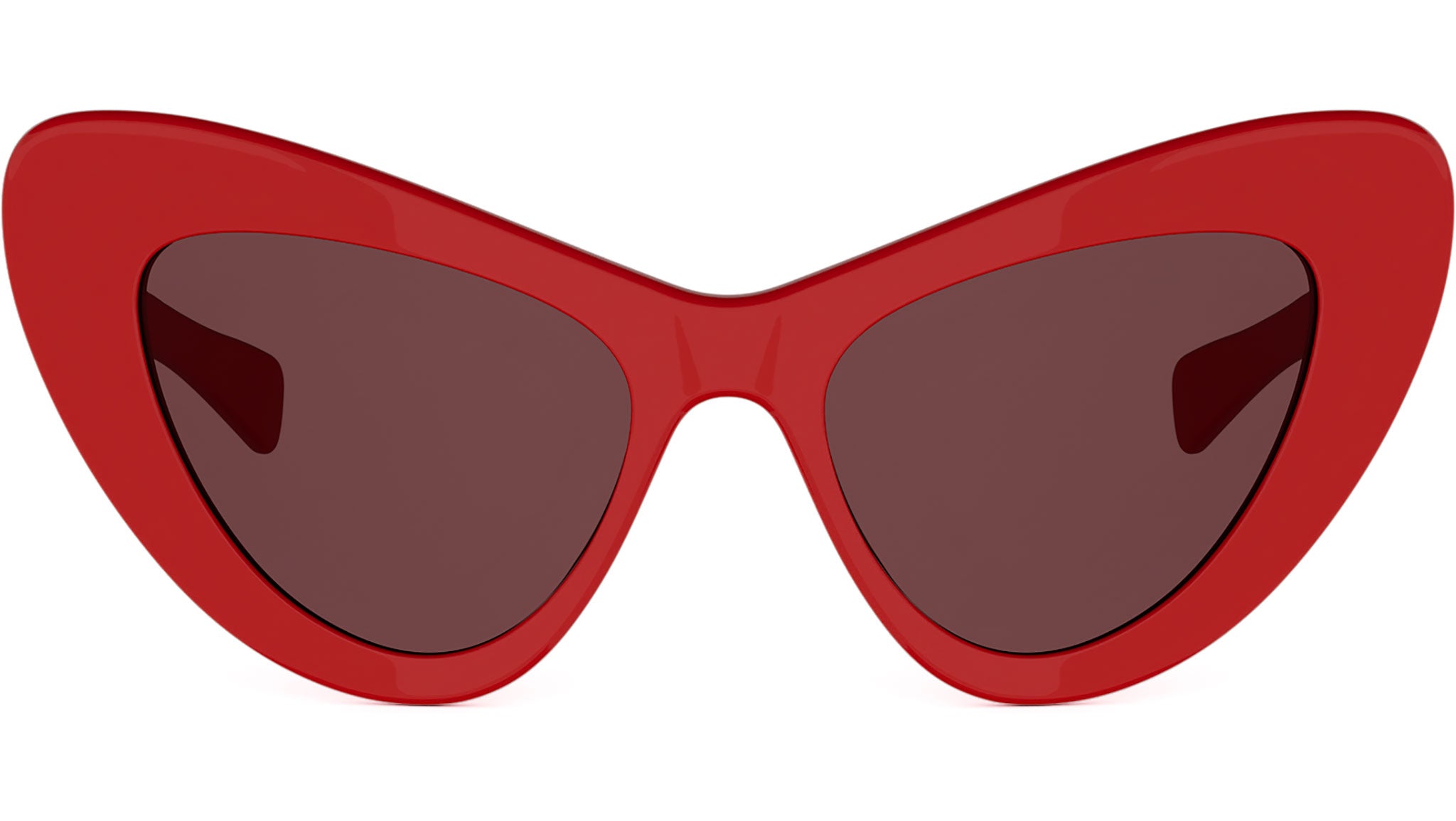Triomphe Mini HD Red Cat Eye Sunglasses
