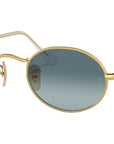 Oval Metal RB3547 001/3M Gold Blue