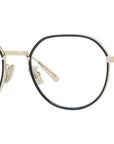 DiorBlackSuitO R3U Yellow Round Eyeglasses