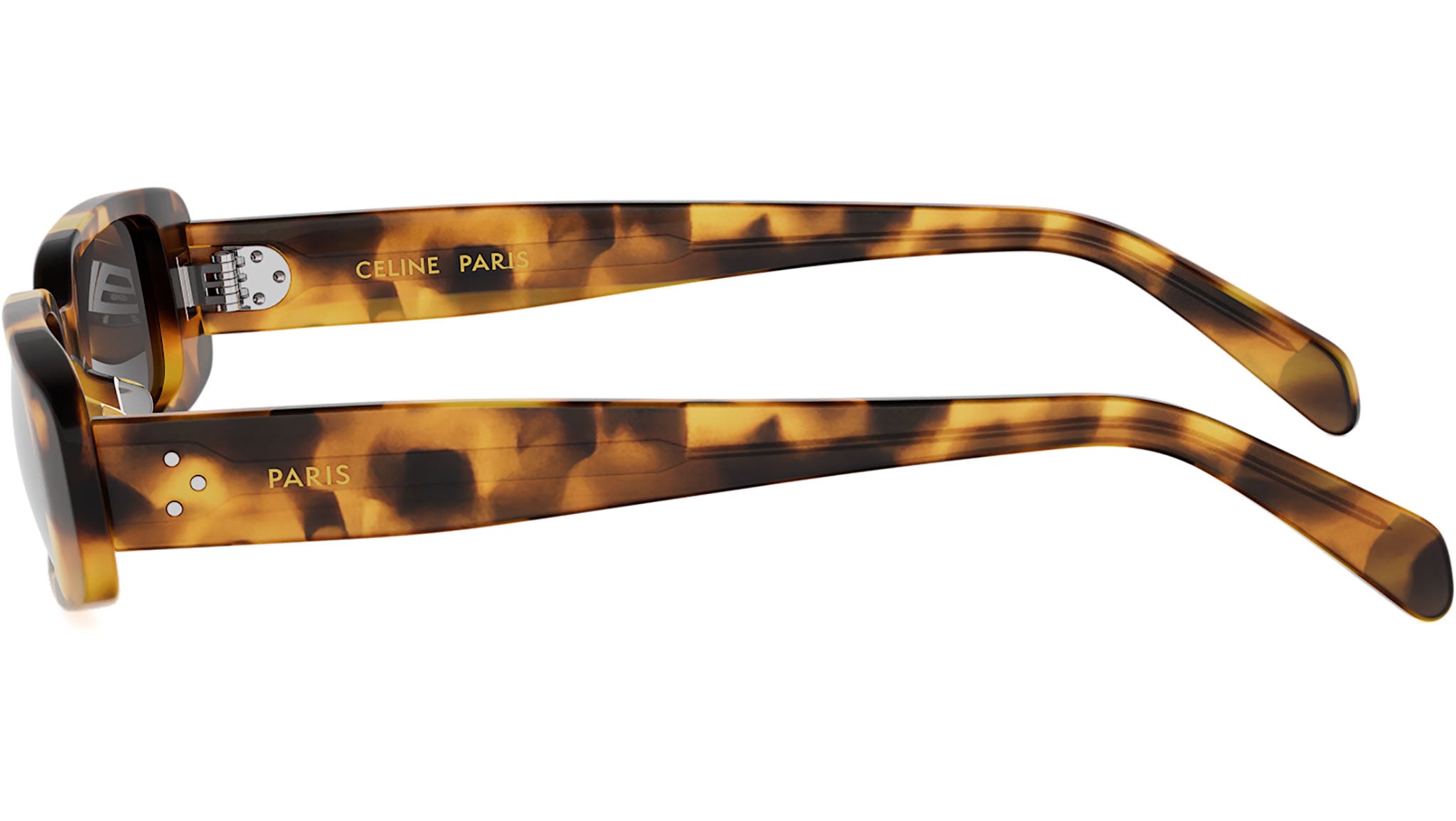 CELINE 3 Dots Havana Rectangular Sunglasses