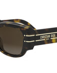 DiorSignature 13I Shiny Havana Geometric Sunglasses