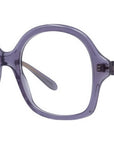 Slim Purple Geometric Eyeglasses
