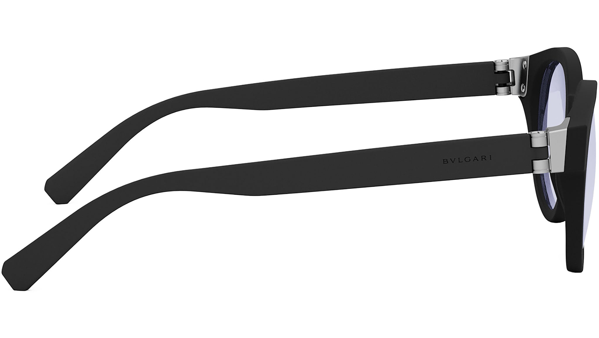 Aluminium Black Pantos Eyeglasses