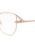 CDiorO S3F Rose Gold Geometric Eyeglasses