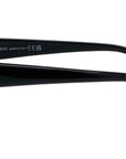 Slim Black Geometric Sunglasses