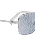 CD Diamond S9U Silver Geometric Sunglasses