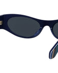 Signature Blue Geometric Sunglasses