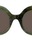 Anagram Green Oval Sunglasses