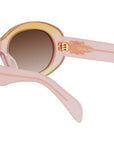 Triomphe Pink Oval Sunglasses