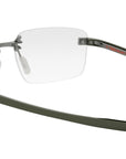 Flex Silver Rectangular Eyeglasses