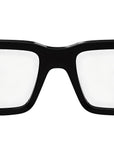 Fendi Diagonal Black Rectangular Eyeglasses