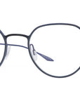 Ebbets Blue Round Eyeglasses