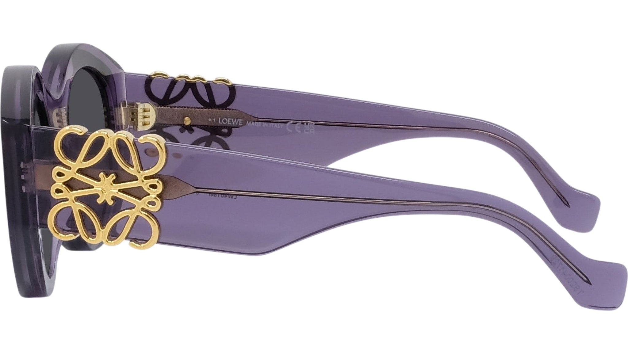 Anagram Purple Round Sunglasses