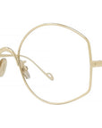 Slim Gold Round Eyeglasses