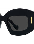 Anagram Black Rectangular Sunglasses