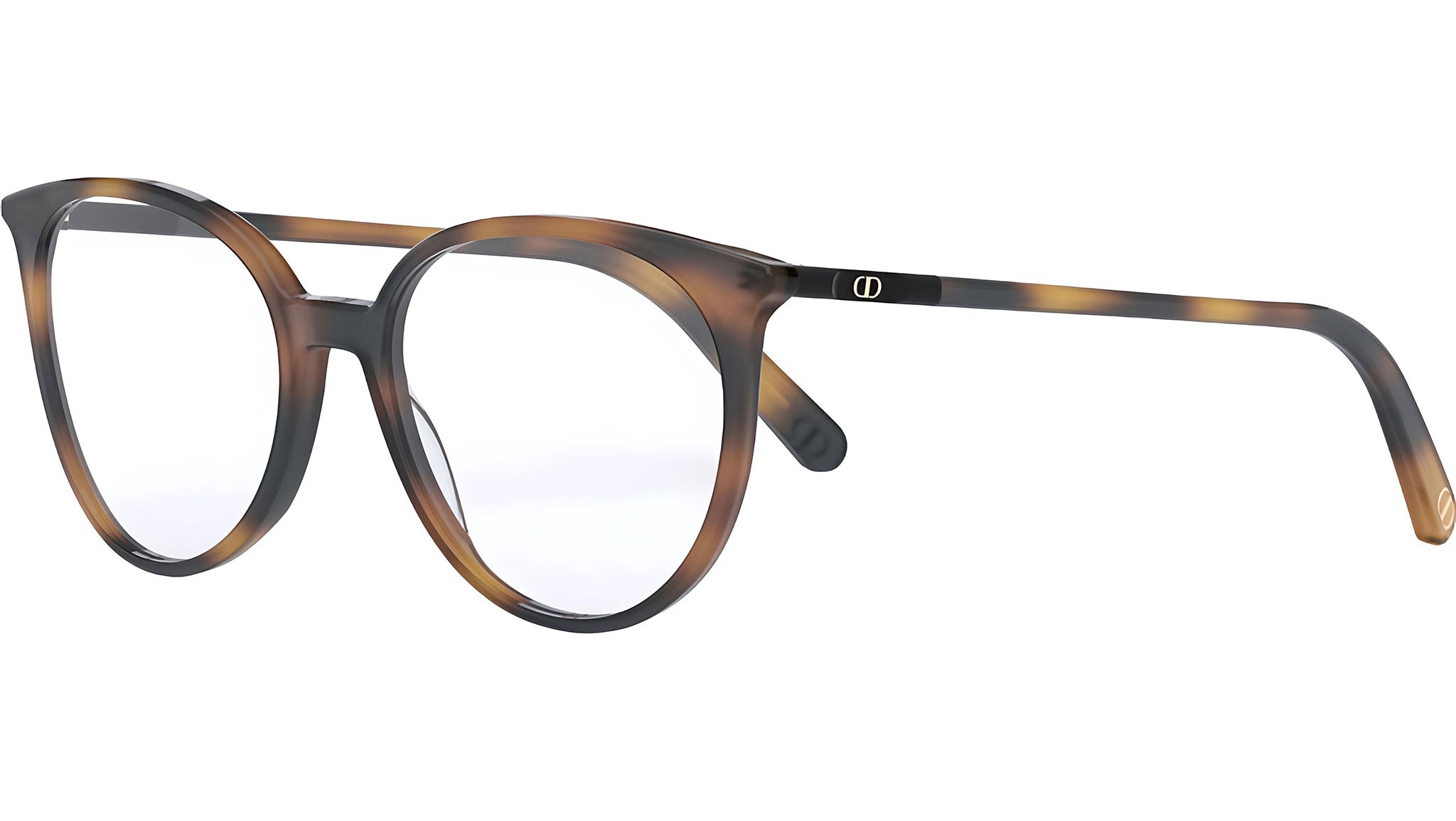 Mini CD O B1I Havana Round Eyeglasses