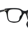 Boke Flower Black Rectangular Eyeglasses