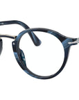 PO3185V striped blue and gunmetal