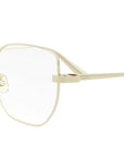 CDiorO S3F Light Gold Geometric Eyeglasses