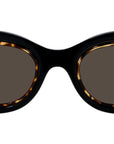 Anagram Black Oval Sunglasses