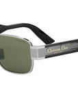 Christian Dior Label S2U Silver Rectangular Sunglasses