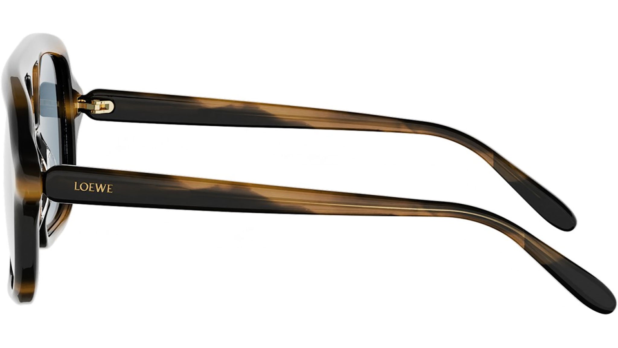 Slim Havana Pilot Sunglasses
