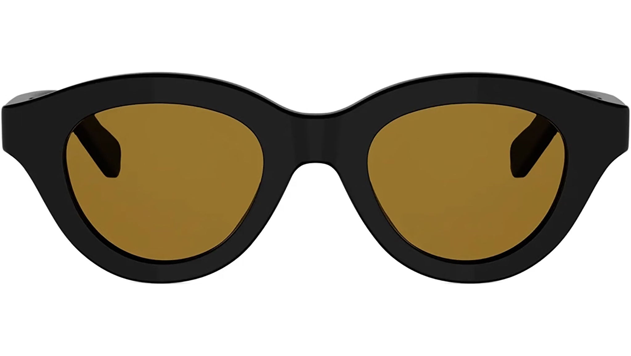 Triomphe Mini Black Round Sunglasses
