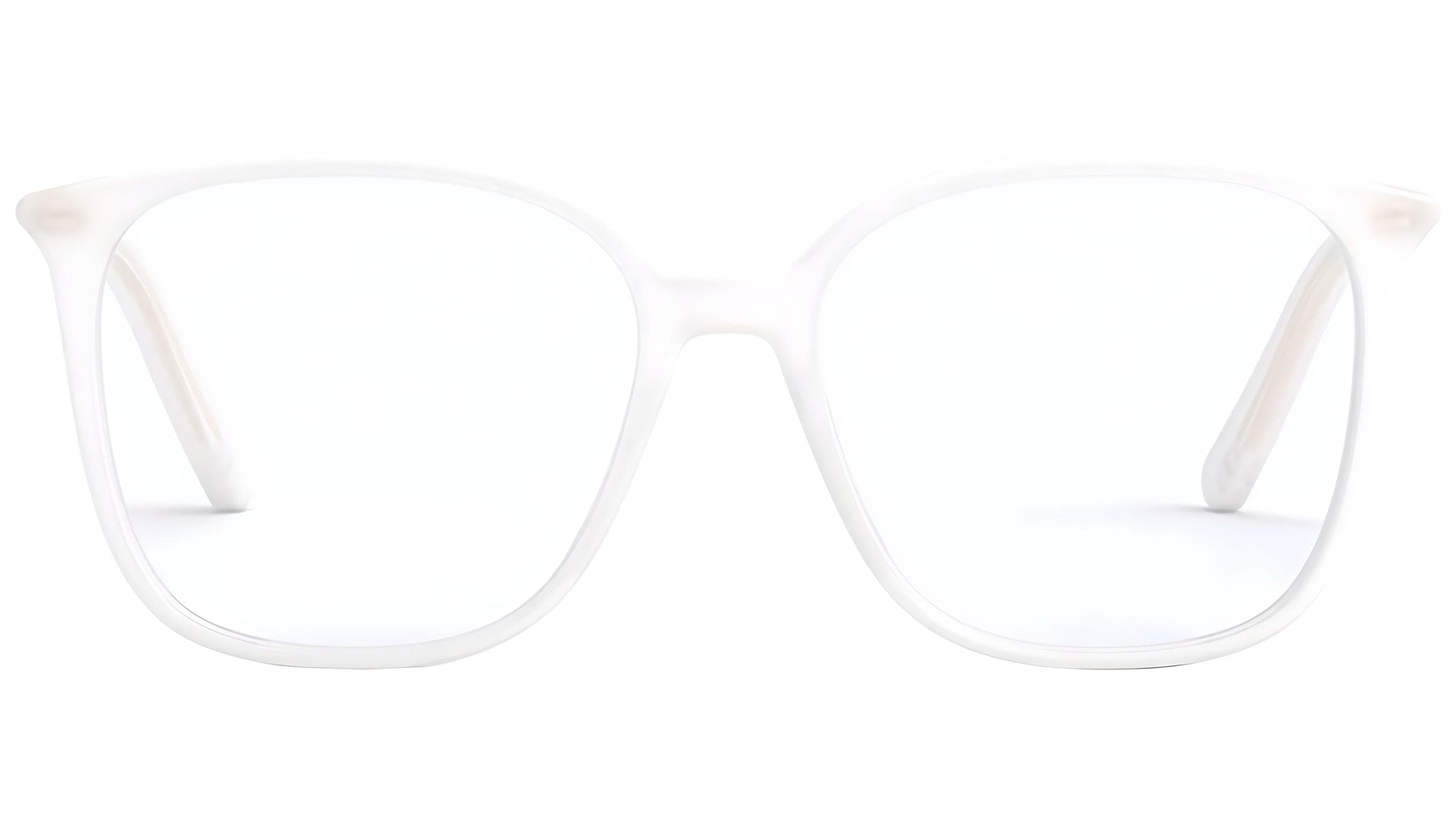 Mini CD O S1I White Square Eyeglasses