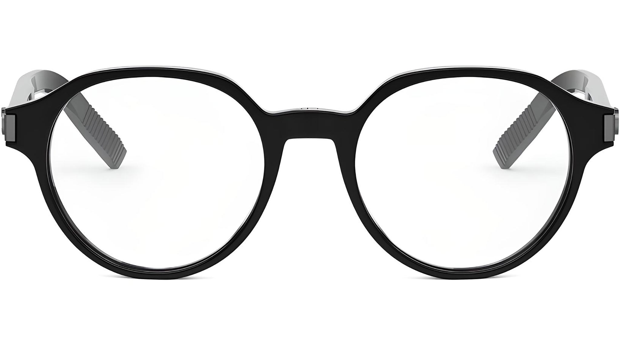CD IconO R1I Black Geometric Eyeglasses