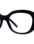 Pearl Black Oval Eyeglasses
