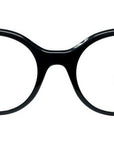 Slim Black Round Eyeglasses