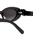 Dior Clover B1I Black Oval Sunglasses