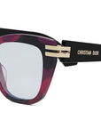 CDiorO S1I Red Havana Butterfly Eyeglasses
