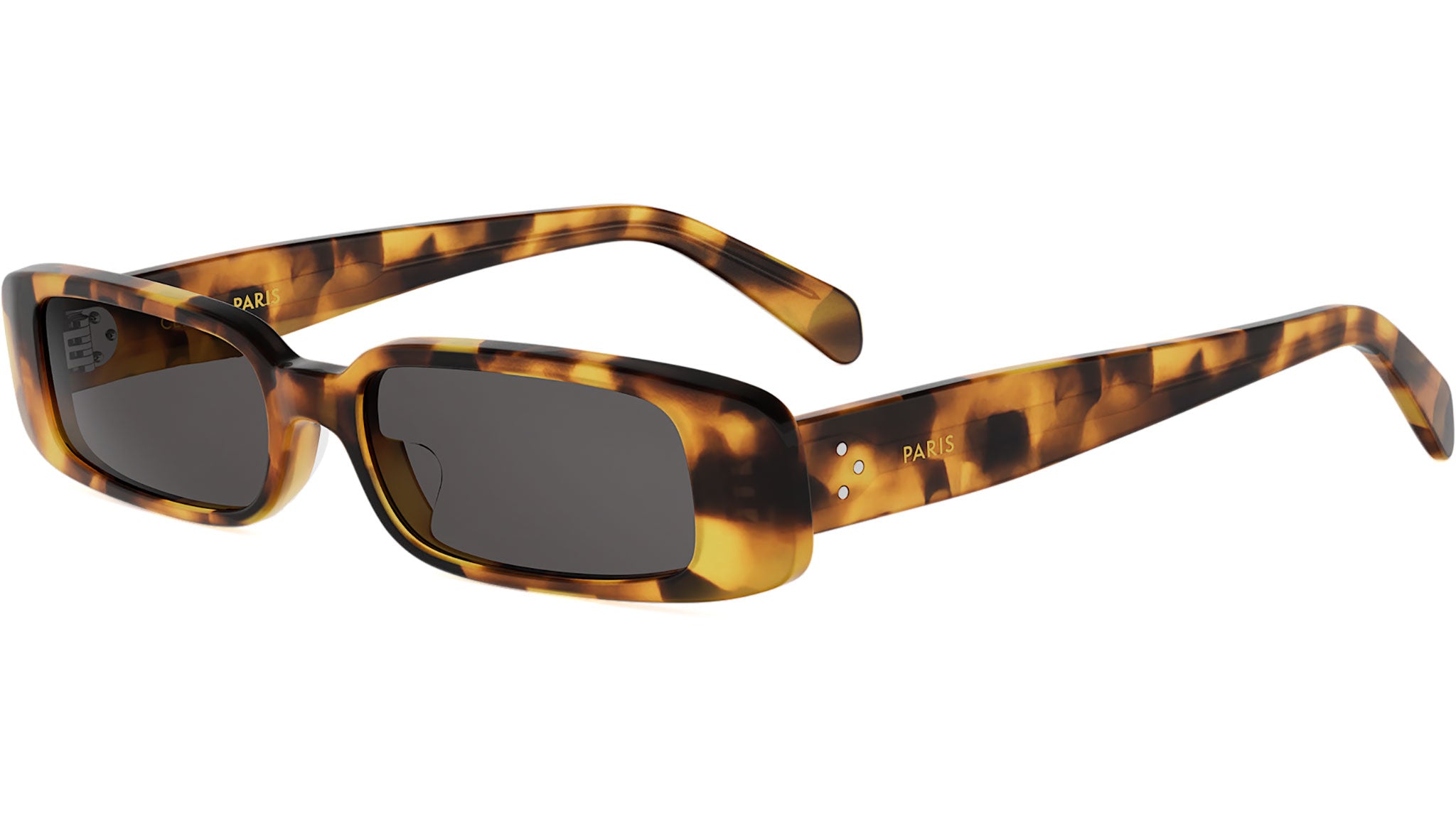 CELINE 3 Dots Havana Rectangular Sunglasses