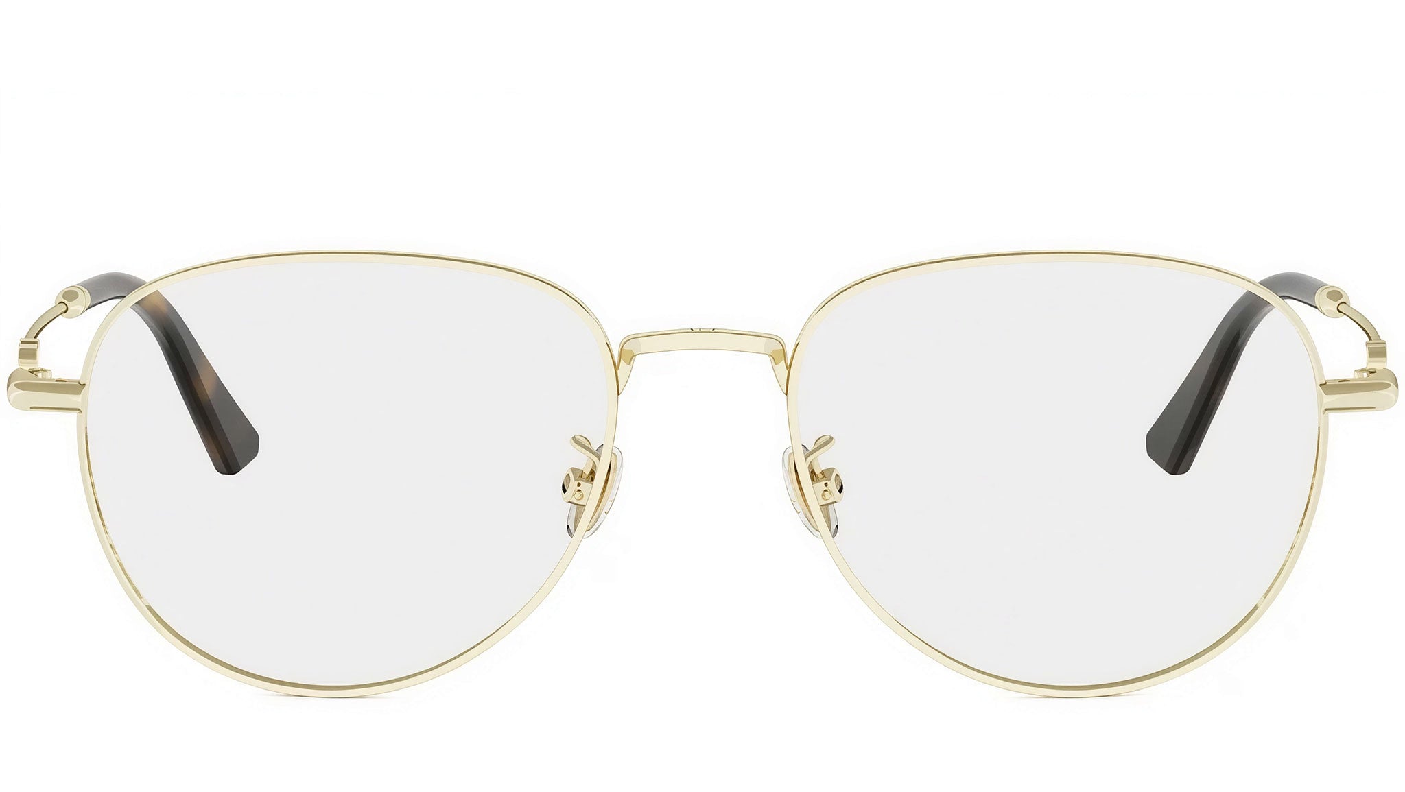 Petit CDO R2U Gold Round Eyeglasses