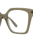 Slim Green Square Eyeglasses