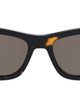 Lettering Havana Geometric Sunglasses