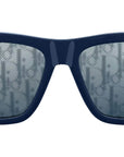 DiorB27 S1I Blue Geometric Sunglasses