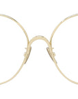 Slim Gold Round Eyeglasses