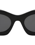 Calla Black Oval Sunglasses