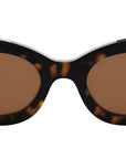 B.zero1 Shiny Havana Oval Sunglasses