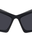 Giv Cut Black Geometric Sunglasses